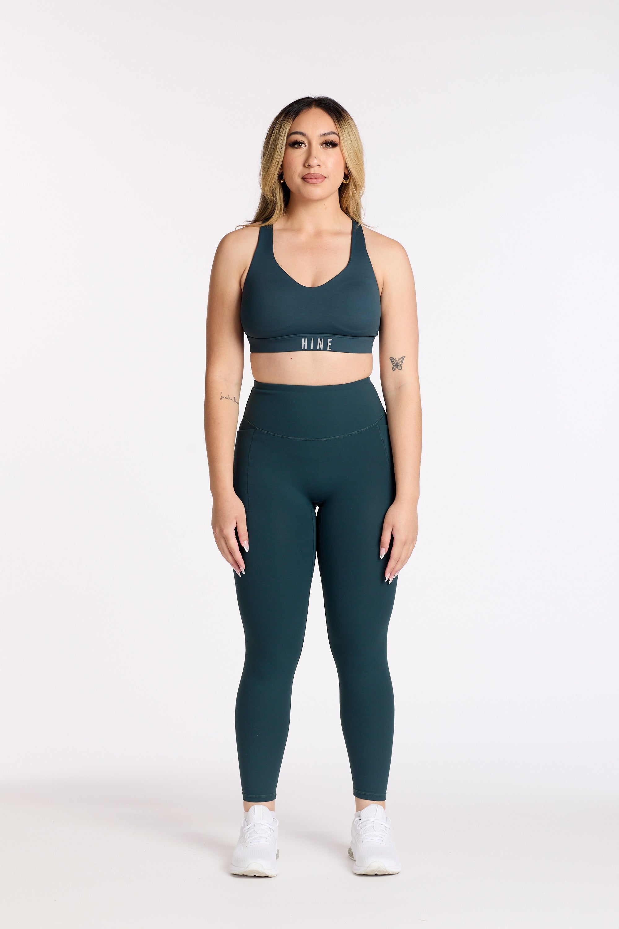 STAPLE W/ POCKET FULL LENGTH LEGGINGS JADE