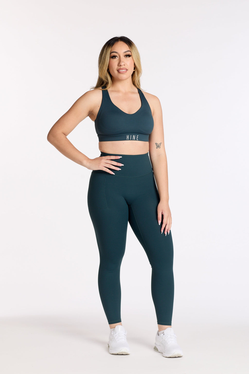 STAPLE W/ POCKET FULL LENGTH LEGGINGS JADE