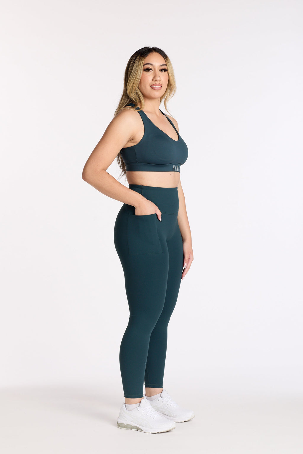 STAPLE W/ POCKET FULL LENGTH LEGGINGS JADE