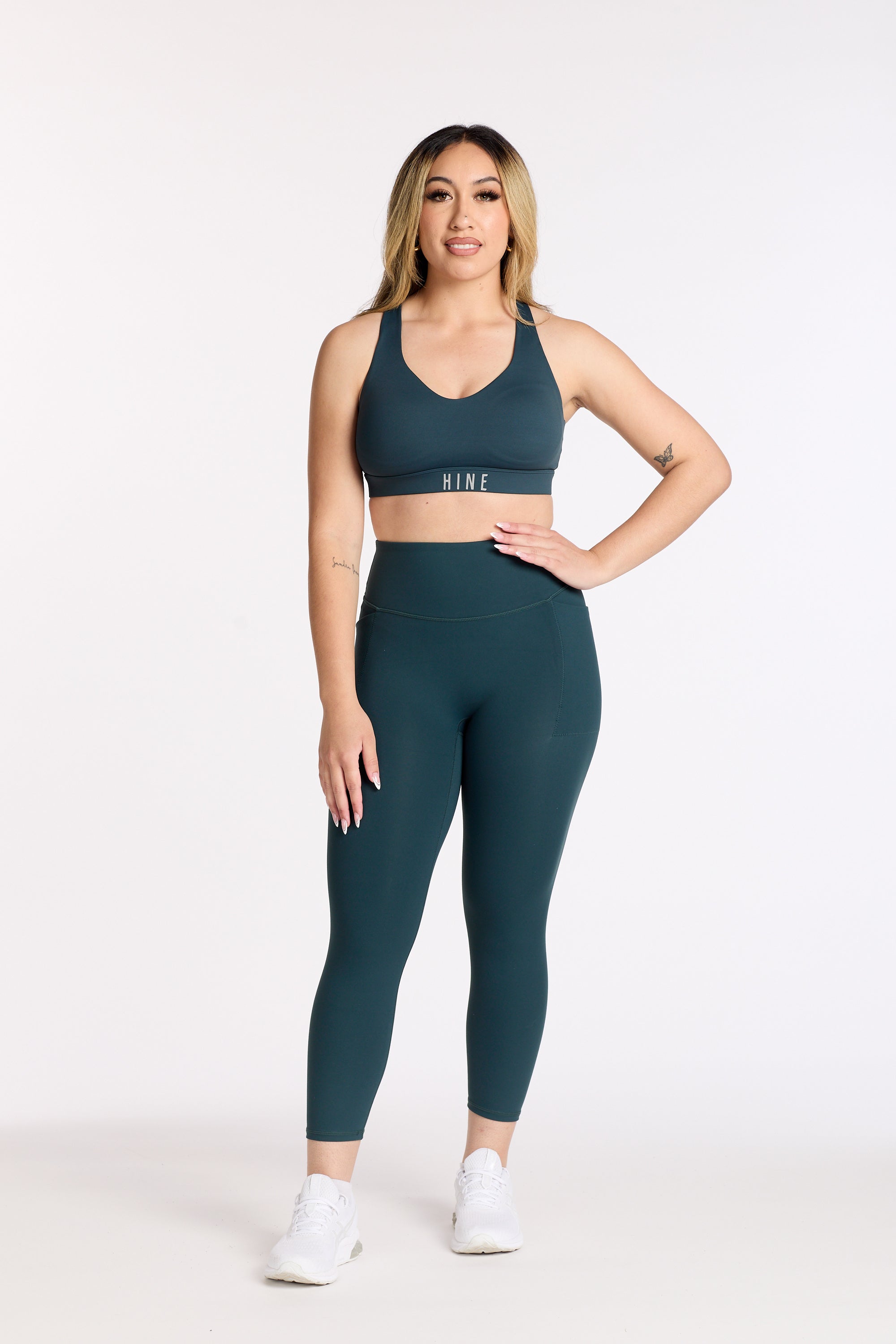 STAPLE W/ POCKET 7/8 LEGGINGS JADE