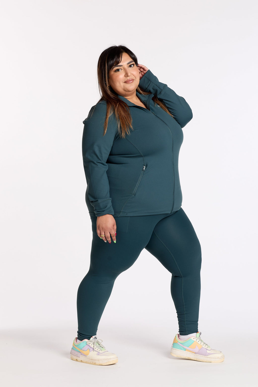 STAPLE W/ POCKET FULL LENGTH LEGGINGS JADE