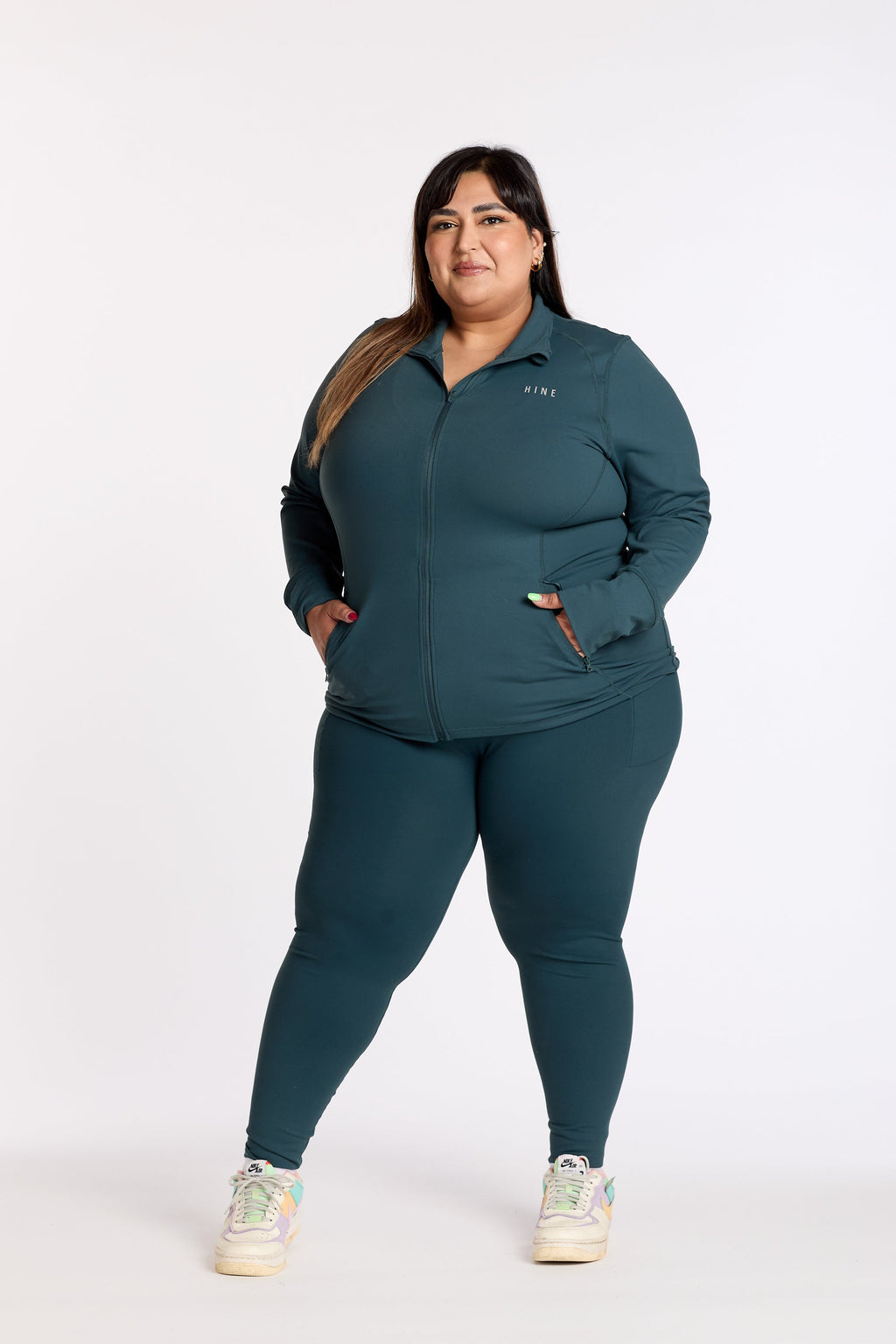 STAPLE W/ POCKET FULL LENGTH LEGGINGS JADE