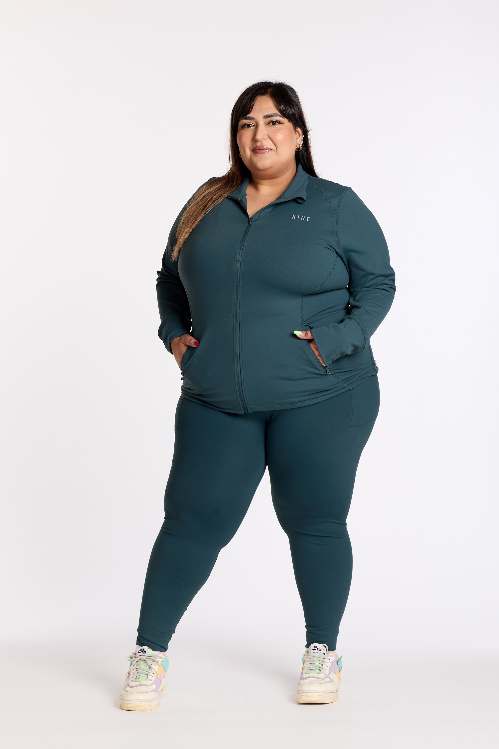 STAPLE W/ POCKET FULL LENGTH LEGGINGS JADE