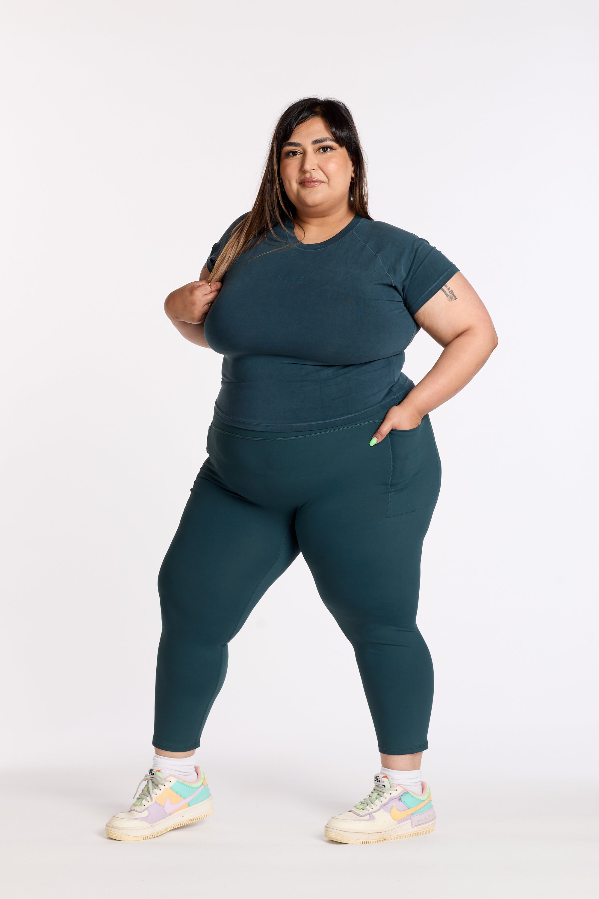 STAPLE W/ POCKET 7/8 LEGGINGS JADE