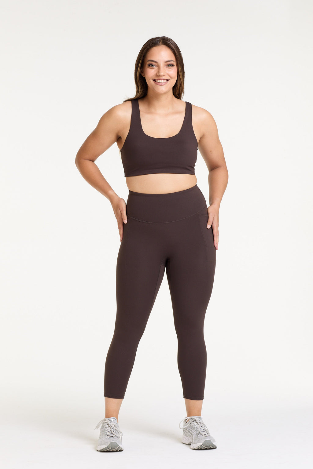 STAPLE W/ POCKET 7/8 LEGGINGS COCOA