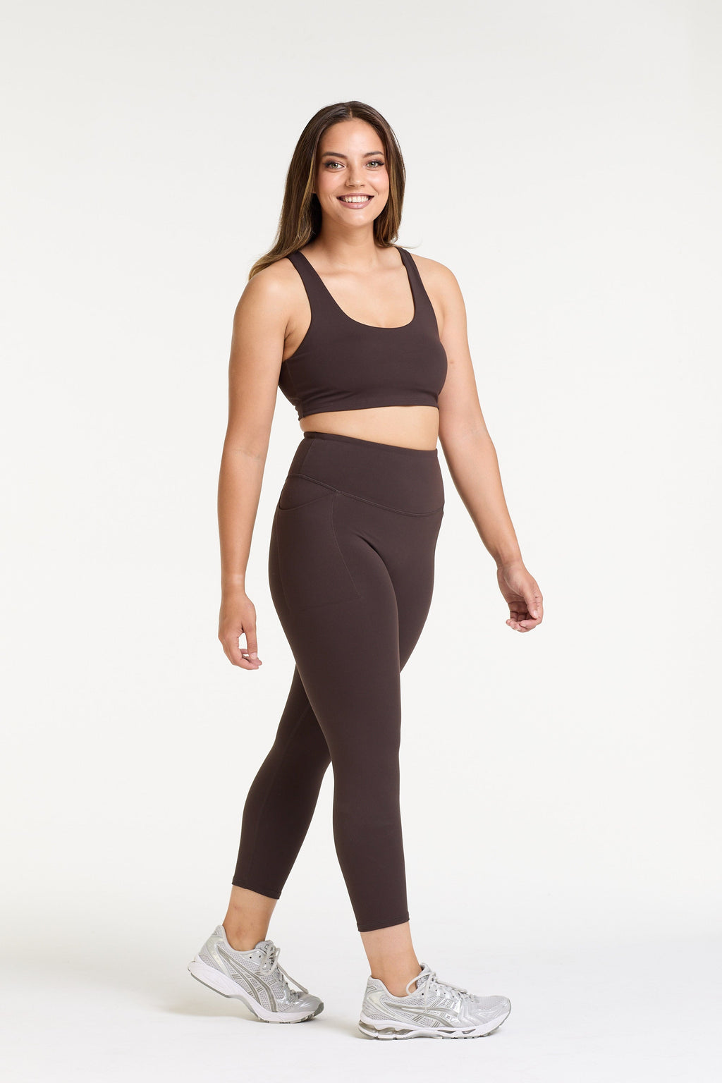 STAPLE W/ POCKET 7/8 LEGGINGS COCOA