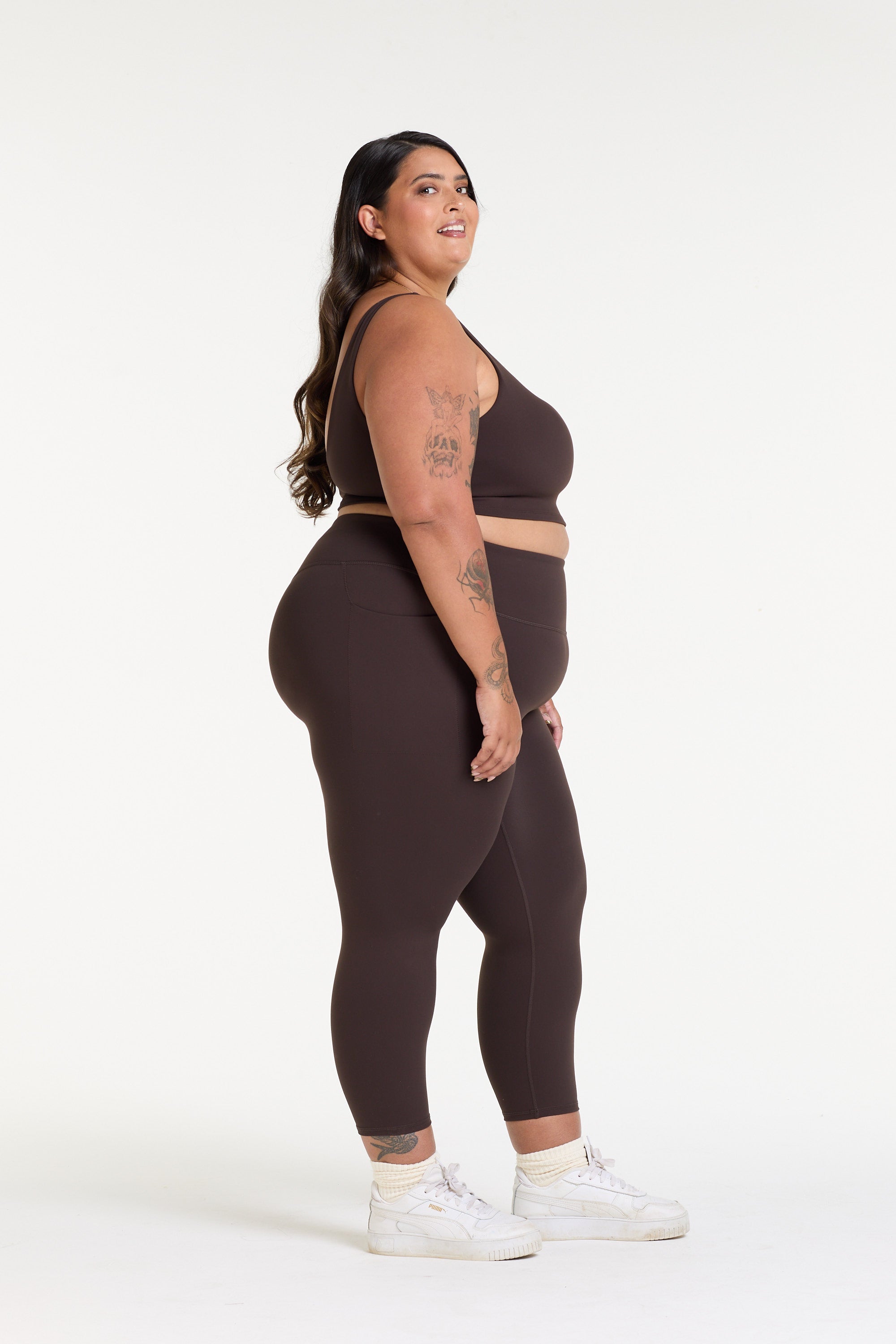 STAPLE W/ POCKET 7/8 LEGGINGS COCOA