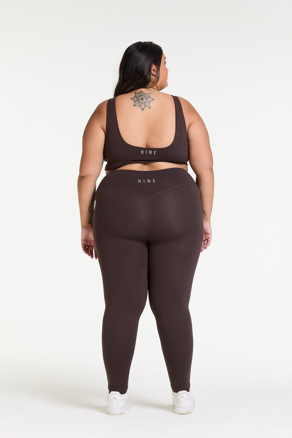STAPLE W/ POCKET FULL LENGTH LEGGINGS COCOA