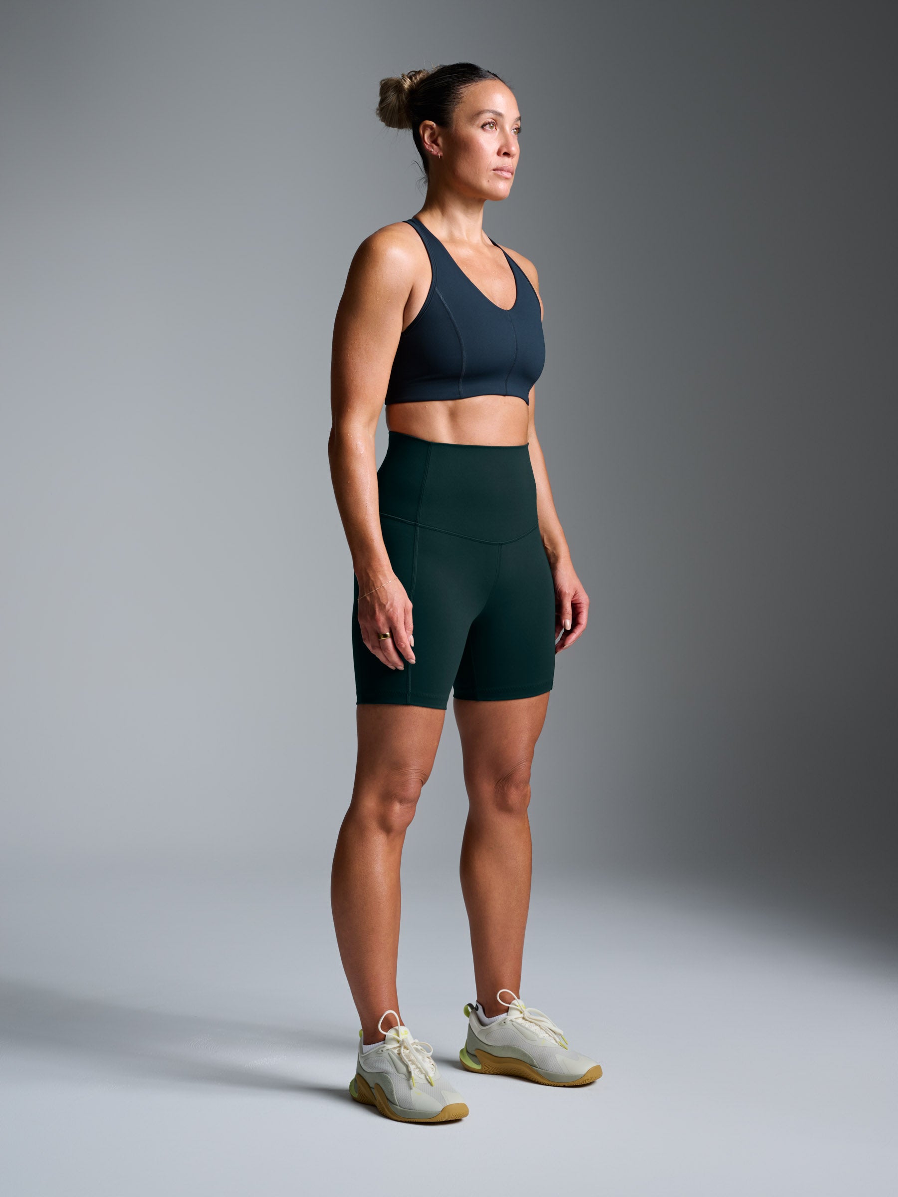 FATAL ATTRACTION 6" Super High Rise Bike Short Dark Green