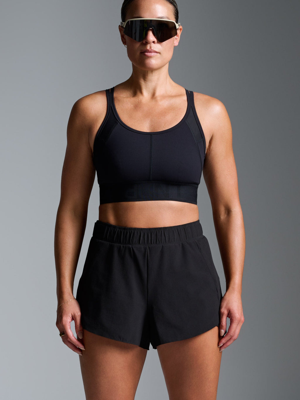 FLY RUN Recycled Short Black