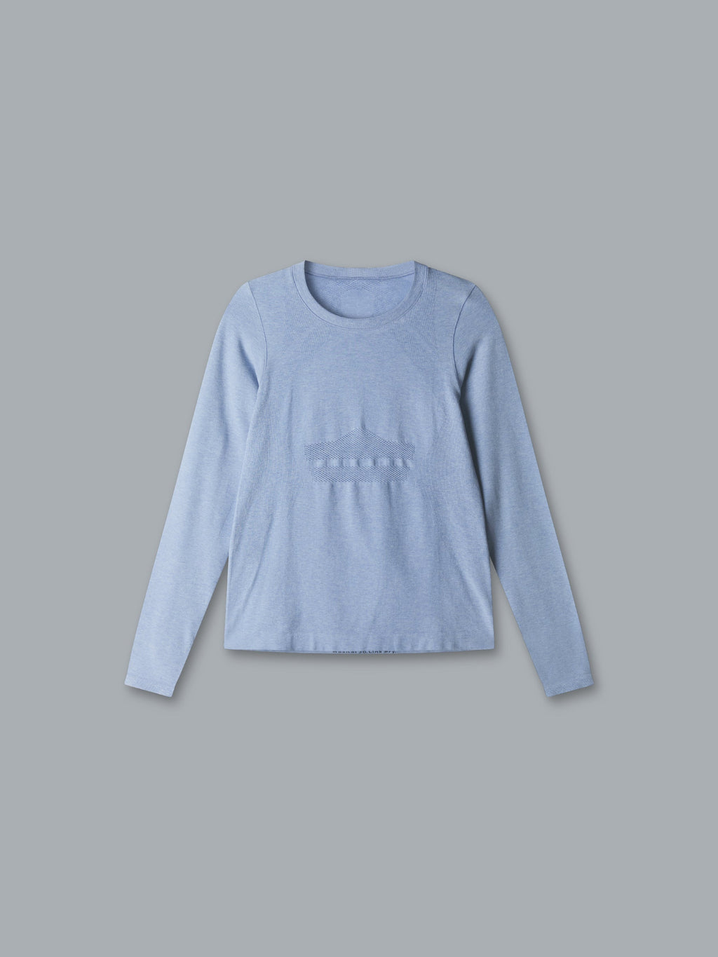 HERE TODAY MELANGE Long Sleeve Tee Blue Marl