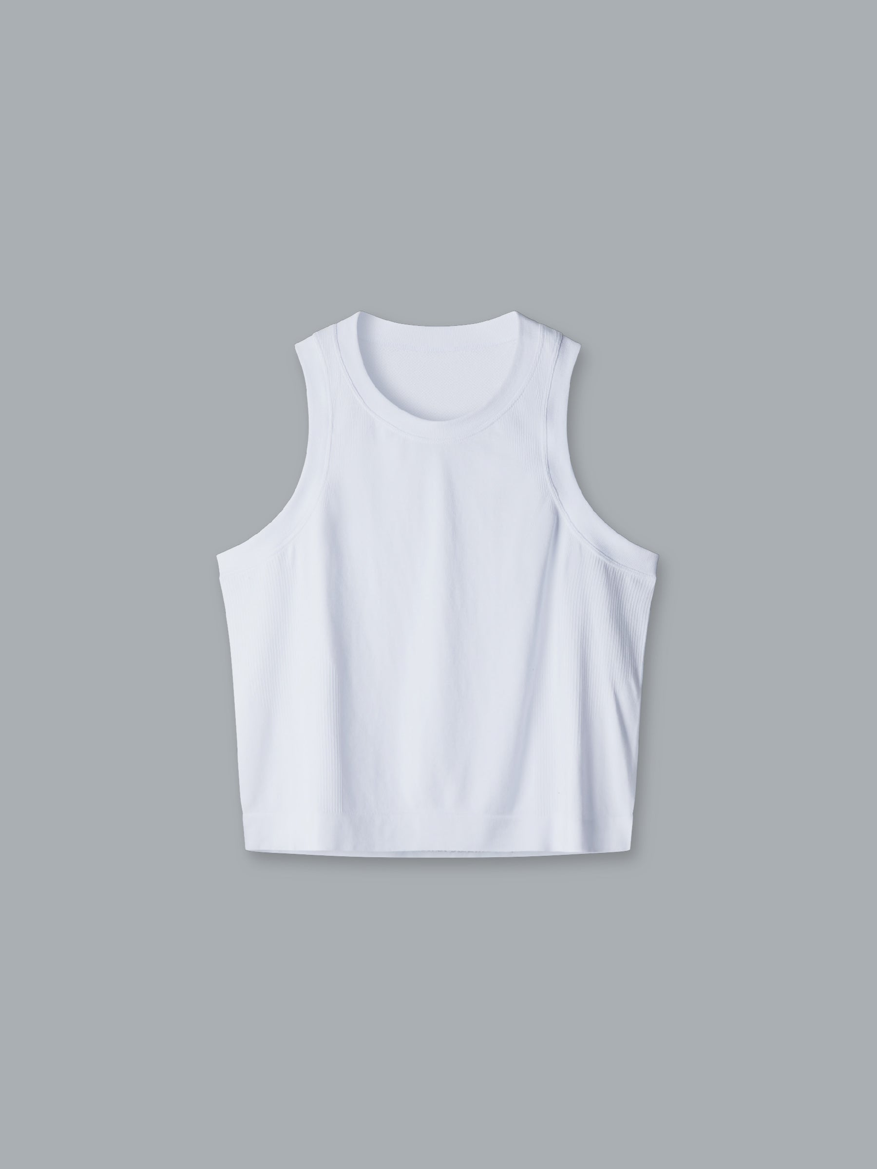 HERE TODAY Cropped Tank White
