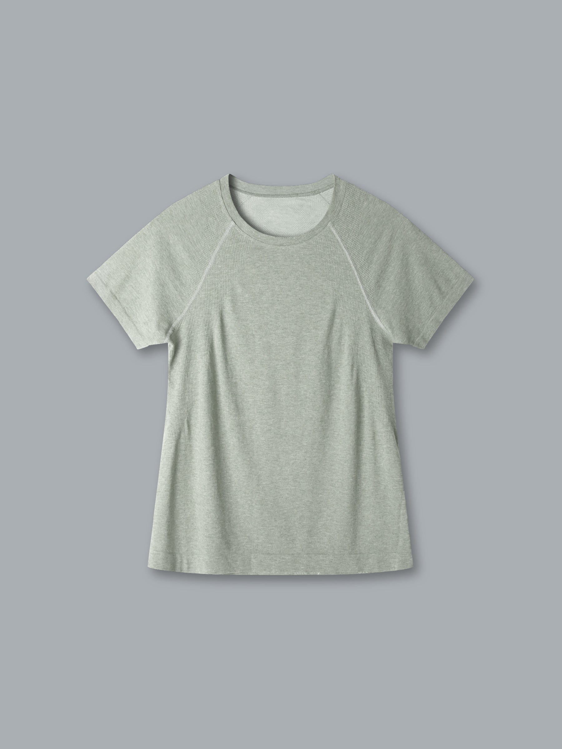 HERE TODAY MELANGE Short Sleeve Tee Sage Marl