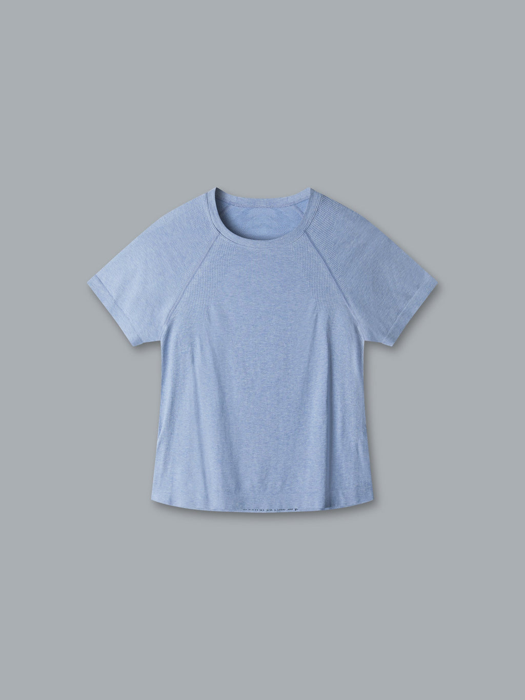 HERE TODAY MELANGE Cropped Tee Blue Marl