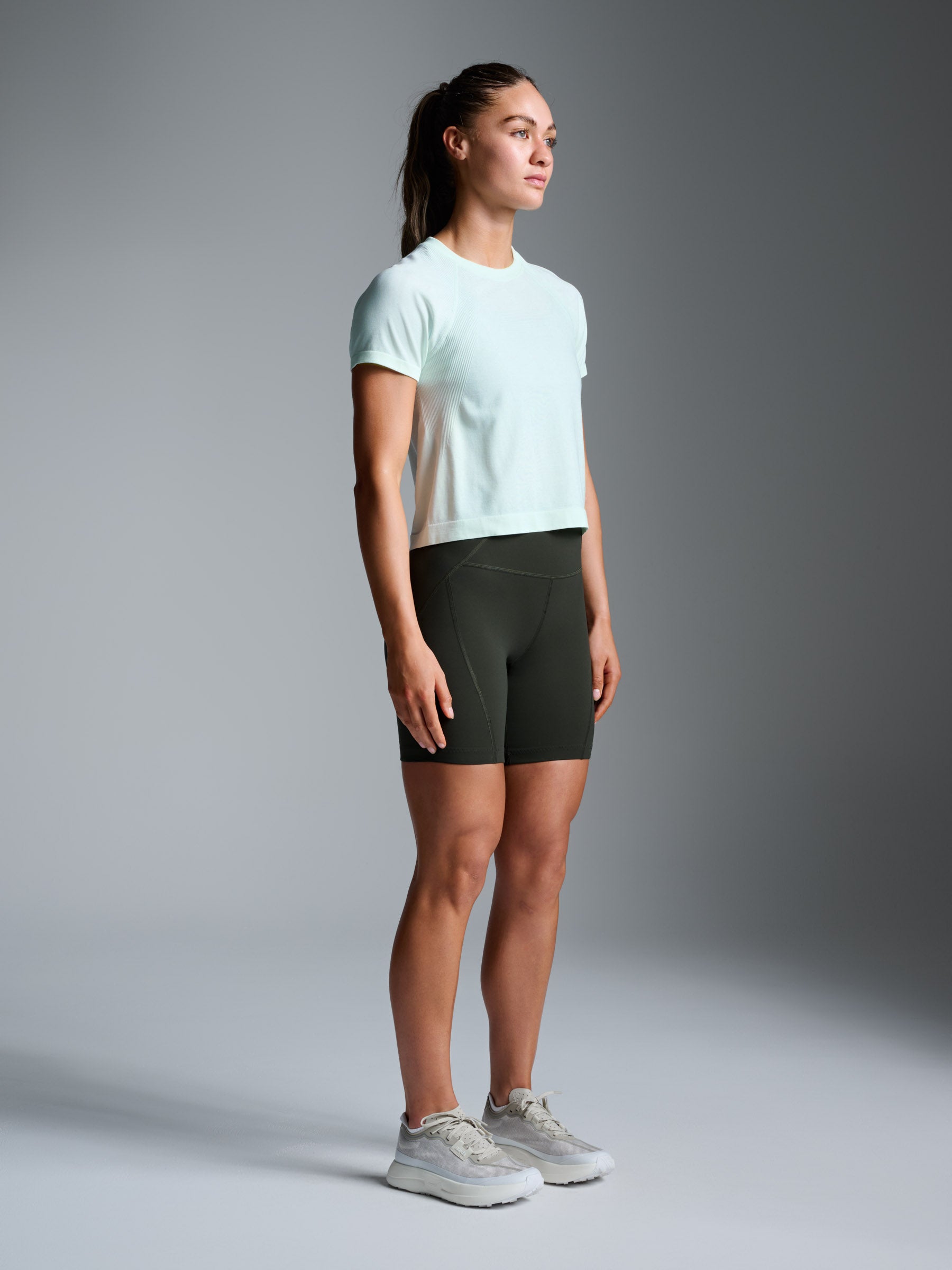 HERE TODAY Cropped Tee Mint