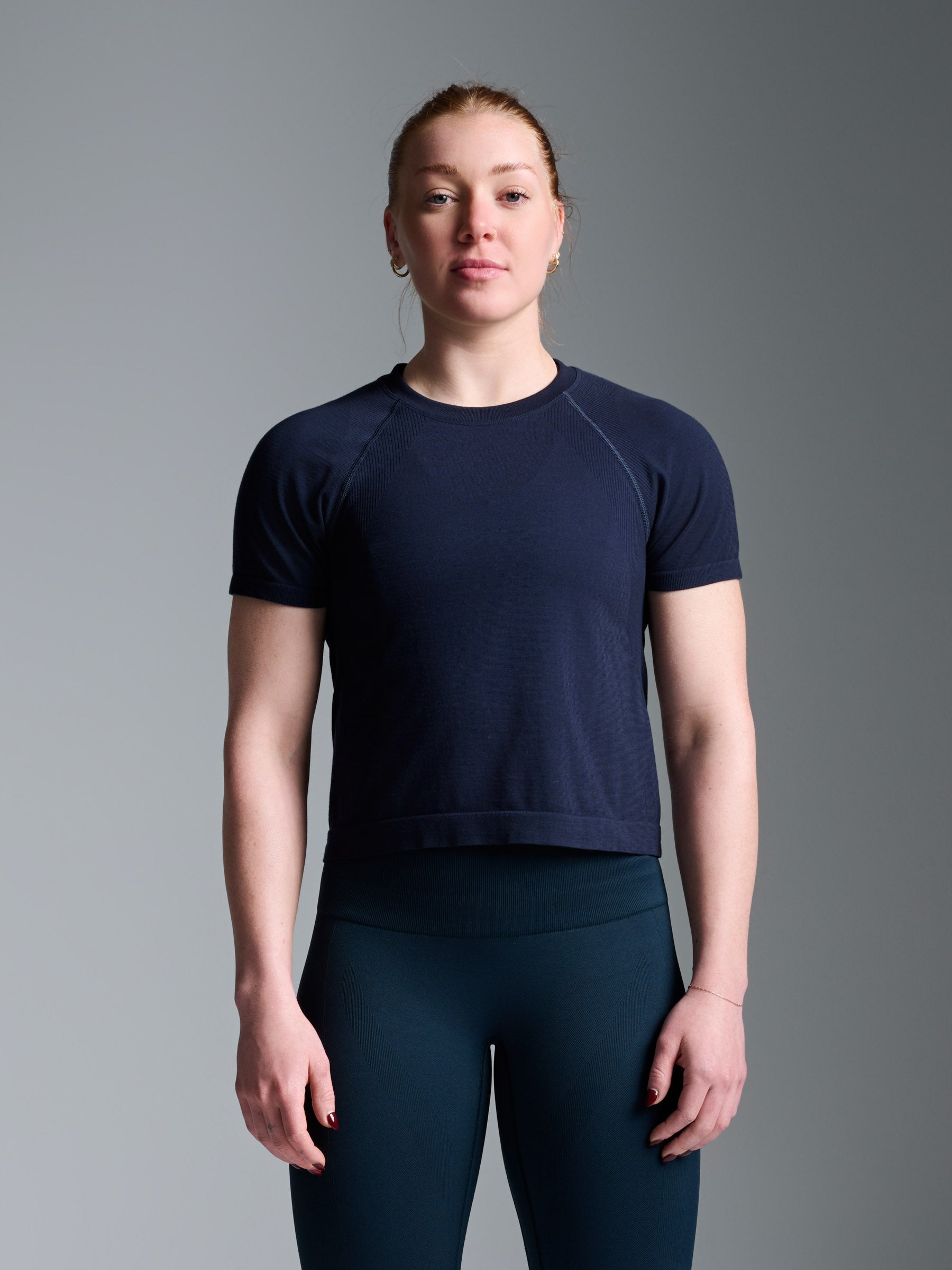 HERE TODAY Cropped Tee True Navy