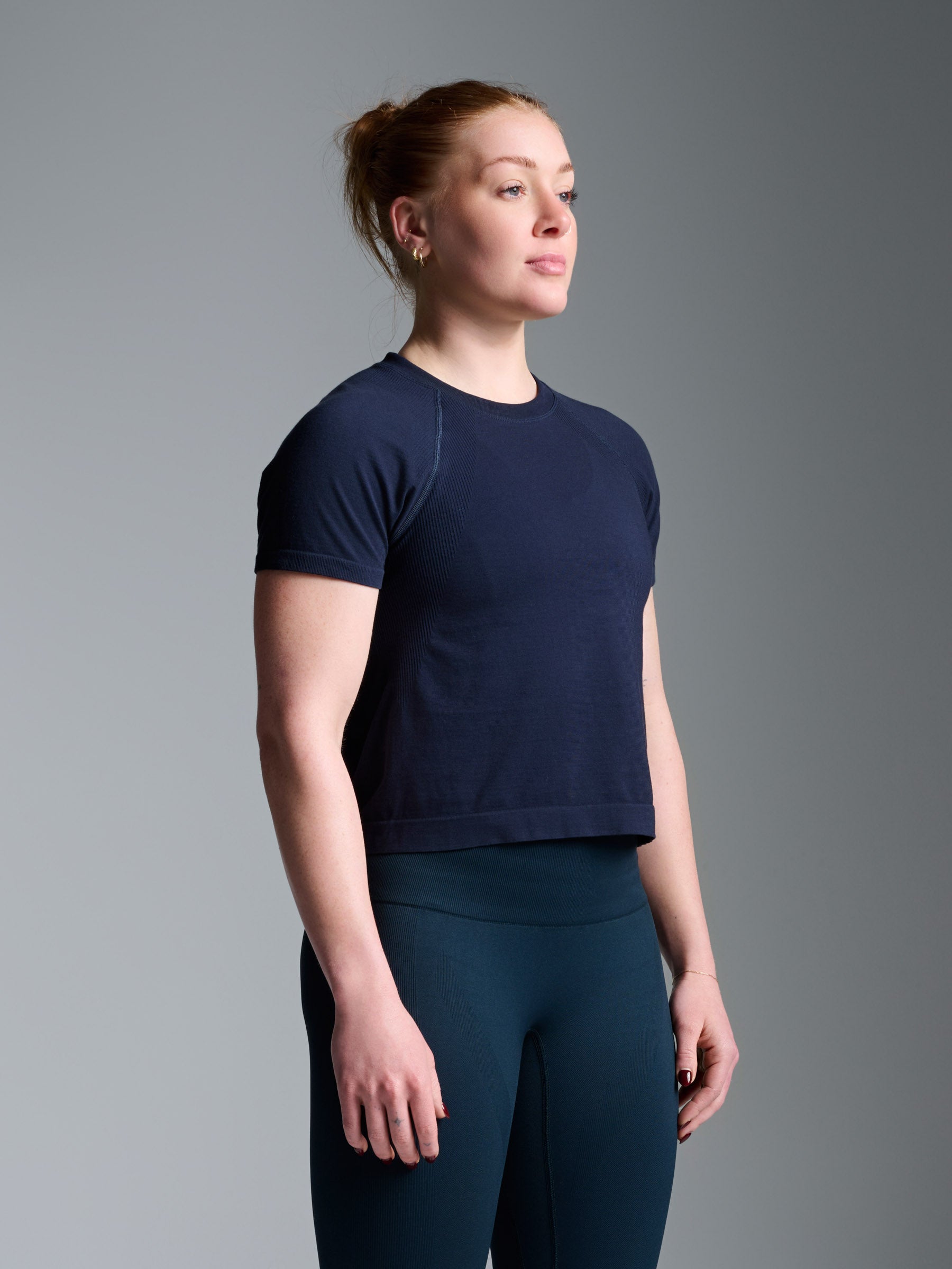 HERE TODAY Cropped Tee True Navy