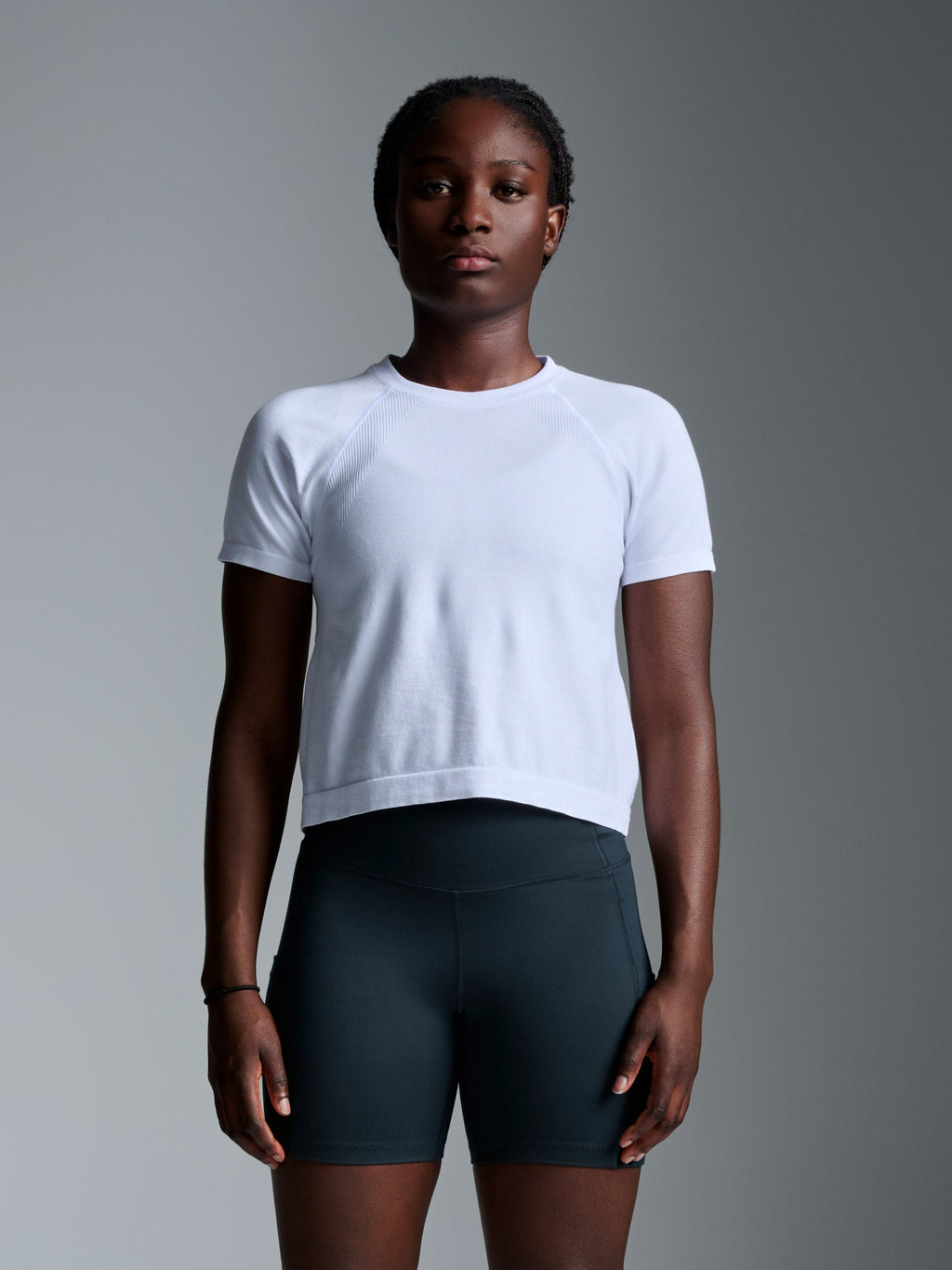 HERE TODAY Cropped Tee White