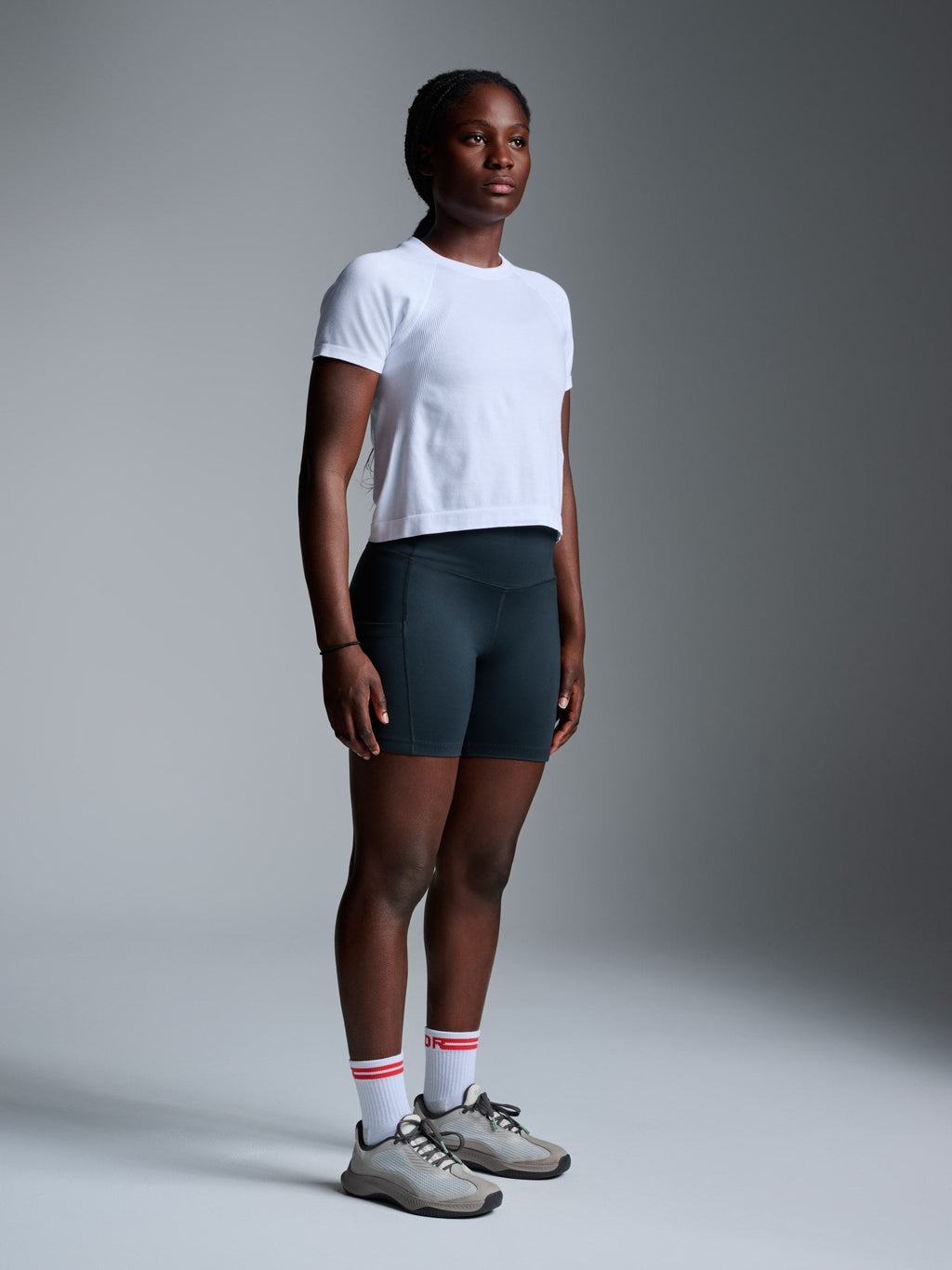 HERE TODAY Cropped Tee White