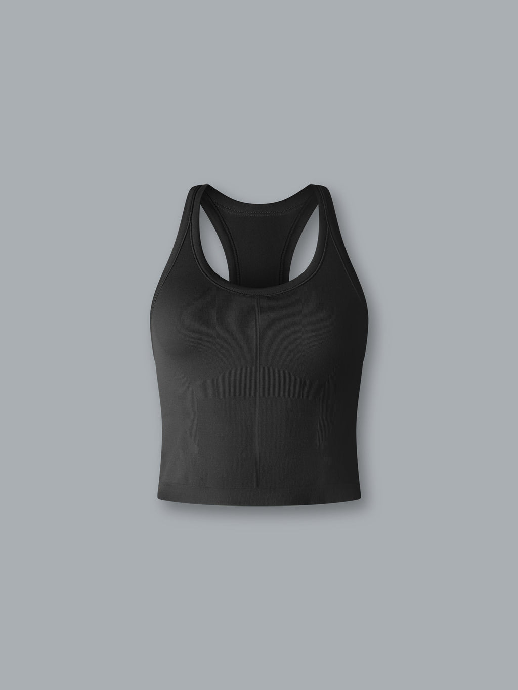 CROPPED MUSCLE TANK (RECYCLED) Black