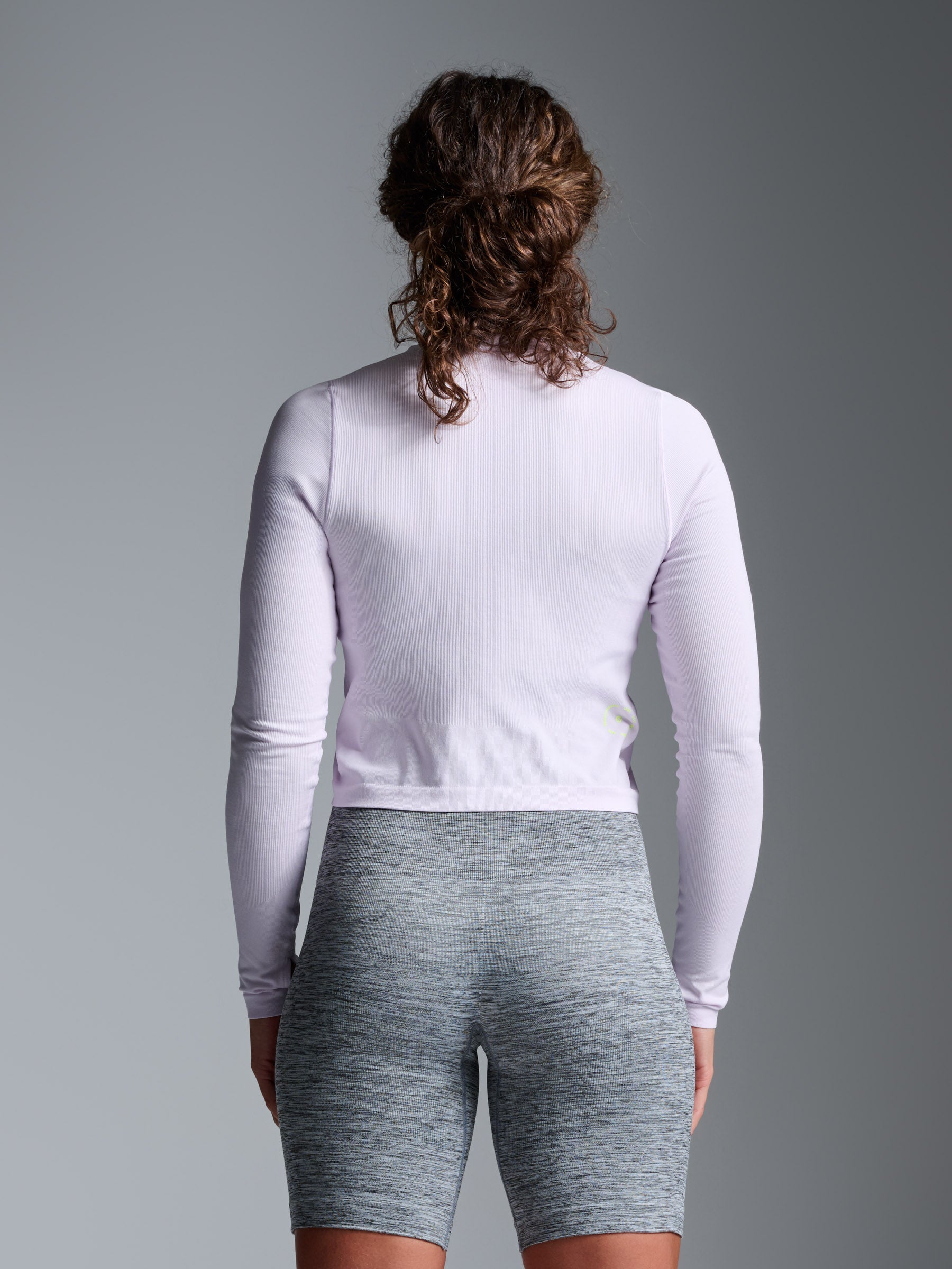 POWER CROP Long Sleeve Top Lilac