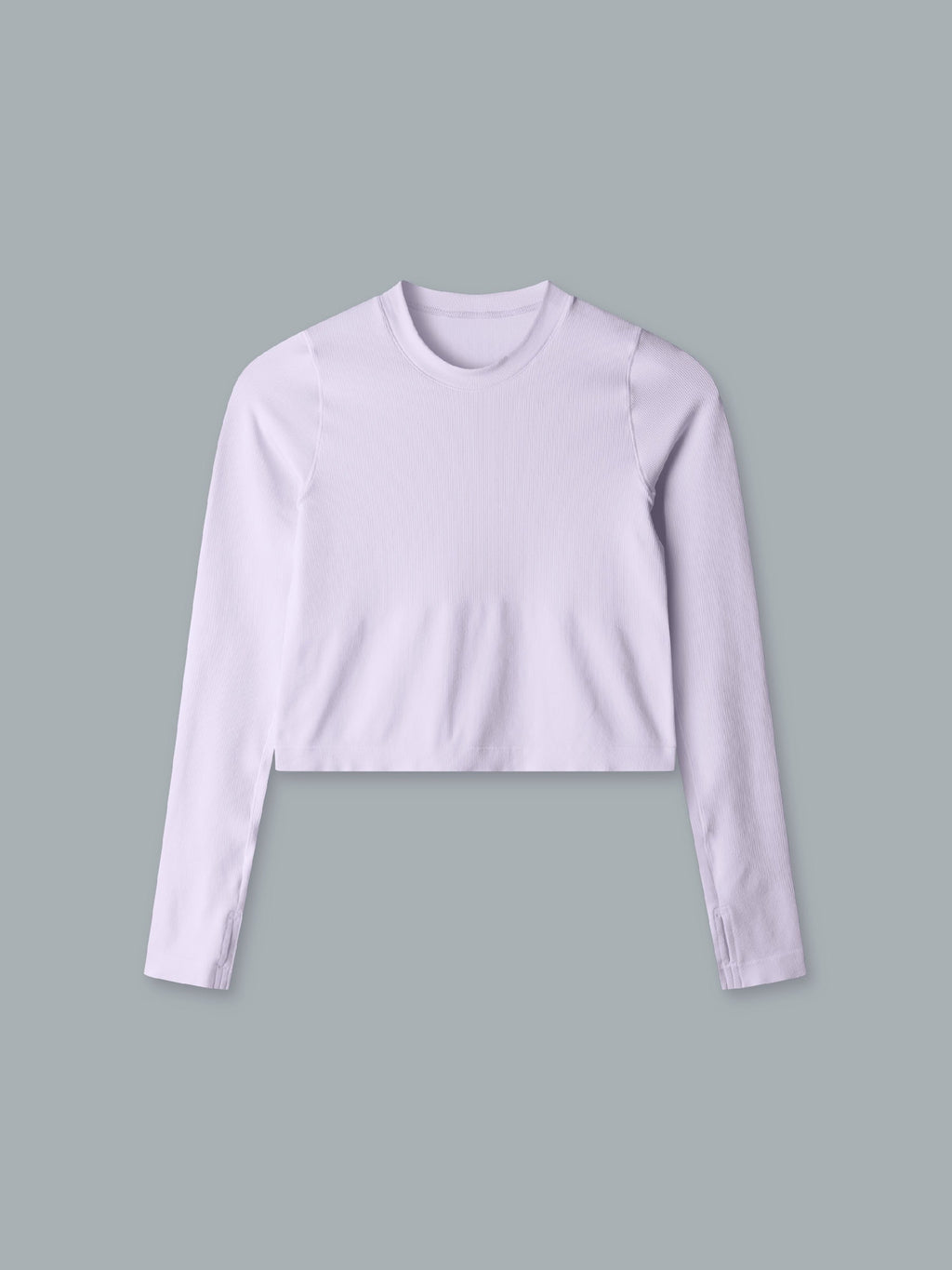 POWER CROP Long Sleeve Top Lilac