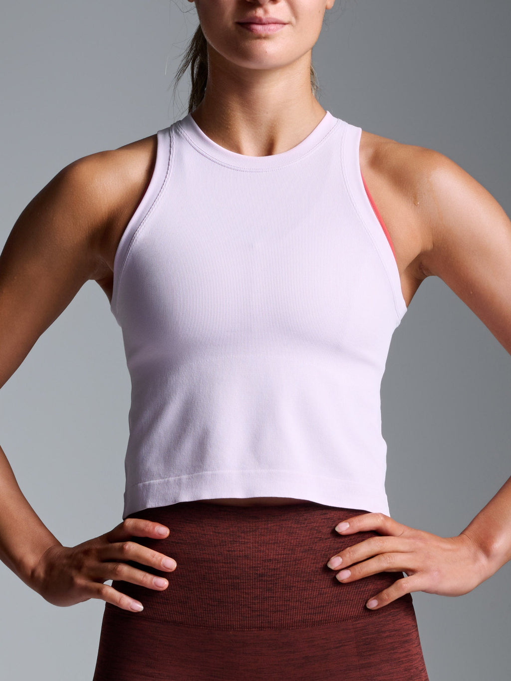 POWER CROP Tank Lilac